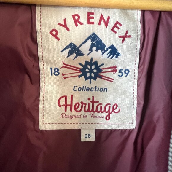 PYRENEX Jacket Womens Size 4/6 Small Navy Down Bomber Hooded Puffer Gorpcore Ski - Picture 3 of 12